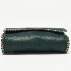 Pre Owned Stella McCartney Green Faux Suede Falabella Shoulder Bag