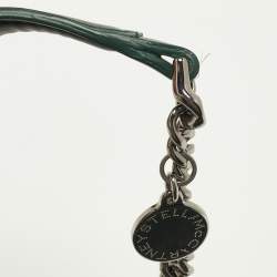 Pre Owned Stella McCartney Green Faux Suede Falabella Shoulder Bag