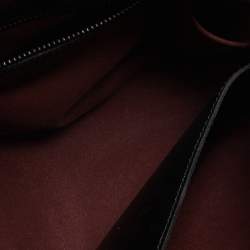 Pre Owned Stella McCartney Black Faux Leather Bird Embroidered Falabella Bag