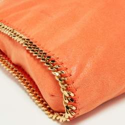 Pre Owned Stella McCartney Orange Faux Leather Small Falabella Tote