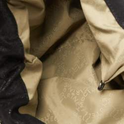 Pre Owned Stella McCartney Black Faux Leather Large Falabella Tote