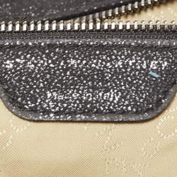 Pre Owned Stella McCartney Black Faux Leather Large Falabella Tote