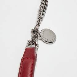 Pre Owned Stella McCartney Burgundy Faux Leather Falabella Shoulder Bag