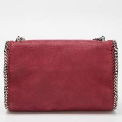 Pre Owned Stella McCartney Burgundy Faux Leather Falabella Shoulder Bag