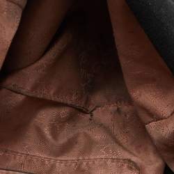 Pre Owned Stella McCartney Black Faux Leather Mini Falabella Tote