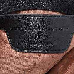 Pre Owned Stella McCartney Black Faux Leather Mini Falabella Tote