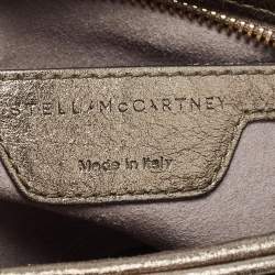 Pre Owned Stella McCartney Metallic Green Faux Leather Stella Star Crossbody Bag