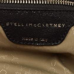 Pre Owned Stella McCartney Black Faux Leather Large Falabella Tote