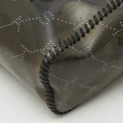 Pre Owned Stella McCartney Black PVC and Leather Monogram Stella Tote