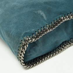 Pre Owned Stella McCartney Blue Faux Leather Small Falabella Tote