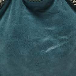 Pre Owned Stella McCartney Blue Faux Leather Small Falabella Tote