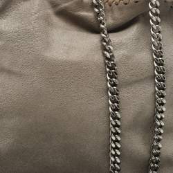 Pre Owned Stella McCartney Grey Faux Suede Mini Falabella Tote