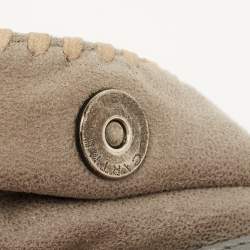 Pre Owned Stella McCartney Grey Faux Suede Mini Falabella Tote