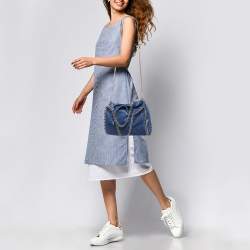 Stella McCartney Blue Faux Leather Mini Falabella Tote