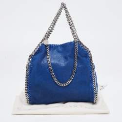 Stella McCartney Blue Faux Leather Mini Falabella Tote