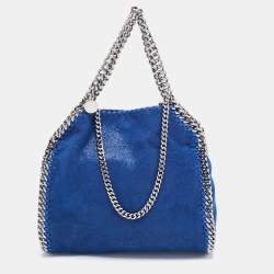 Stella McCartney Blue Faux Leather Mini Falabella Tote