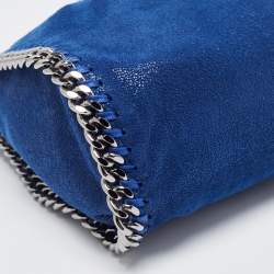 Stella McCartney Blue Faux Leather Mini Falabella Tote