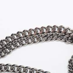 Pre Owned Stella McCartney Grey Faux Suede Falabella Fold Over Tote