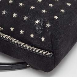 Pre Owned Stella McCartney Black Faux Leather Falabella Backpack