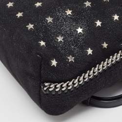 Pre Owned Stella McCartney Black Faux Leather Falabella Backpack