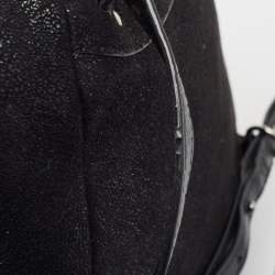Pre Owned Stella McCartney Black Faux Leather Falabella Backpack