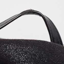 Pre Owned Stella McCartney Black Faux Leather Falabella Backpack