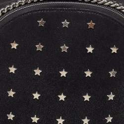 Pre Owned Stella McCartney Black Faux Leather Falabella Backpack