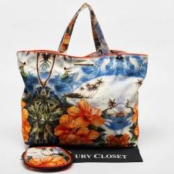 Stella McCartney MultiColor Beach Printed Canvas Vanessa Tote