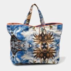 Stella McCartney MultiColor Beach Printed Canvas Vanessa Tote