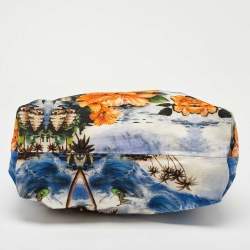 Stella McCartney MultiColor Beach Printed Canvas Vanessa Tote