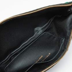 Stella McCartney Green Ombre Silk Zipped Clutch