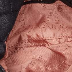 Pre Owned Stella McCartney Black Faux Suede Falabella Chain Clutch