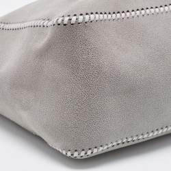 Pre Owned Stella McCartney Grey Faux Suede Falabella Shoulder Bag
