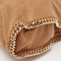 Pre Owned Stella McCartney Tan Faux Suede Falabella Shoulder Bag