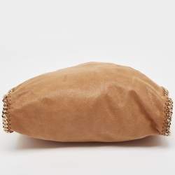 Pre Owned Stella McCartney Tan Faux Suede Falabella Shoulder Bag