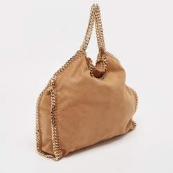 Pre Owned Stella McCartney Tan Faux Suede Falabella Shoulder Bag