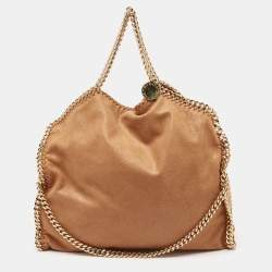 Pre Owned Stella McCartney Tan Faux Suede Falabella Shoulder Bag