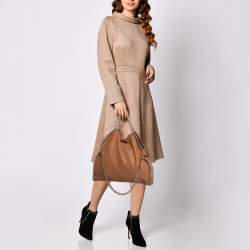 Pre Owned Stella McCartney Tan Faux Suede Falabella Shoulder Bag