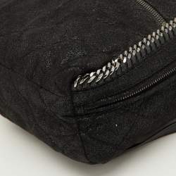 Pre Owned Stella McCartney Black Faux Suede Falabella Backpack