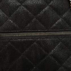 Pre Owned Stella McCartney Black Faux Suede Falabella Backpack