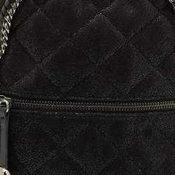 Pre Owned Stella McCartney Black Faux Suede Falabella Backpack