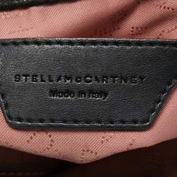 Stella McCartney Black Faux Suede Tiny Falabella Tote