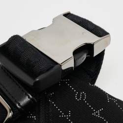 Pre Owned Stella McCartney Black Monogram Nylon Bum Belt Bag