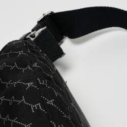 Pre Owned Stella McCartney Black Monogram Nylon Bum Belt Bag