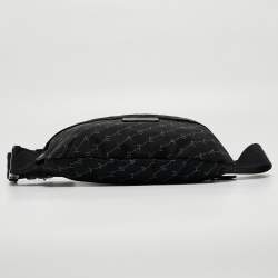 Pre Owned Stella McCartney Black Monogram Nylon Bum Belt Bag
