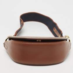 Pre Owned Stella McCartney Brown Faux Leather Flap Shoulder Bag