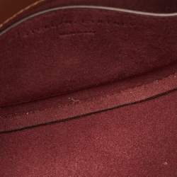 Pre Owned Stella McCartney Brown Faux Leather Flap Shoulder Bag