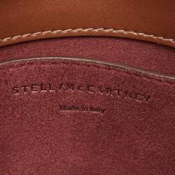 Pre Owned Stella McCartney Brown Faux Leather Flap Shoulder Bag