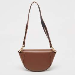 Pre Owned Stella McCartney Brown Faux Leather Flap Shoulder Bag