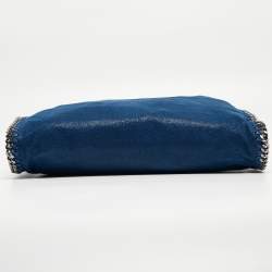 Pre Owned Stella McCartney Blue Faux Suede Small Falabella Tote